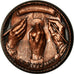 France, Medal, Art Moderne, Le Notaire, 1983, De Jaeger, MS(64), Copper