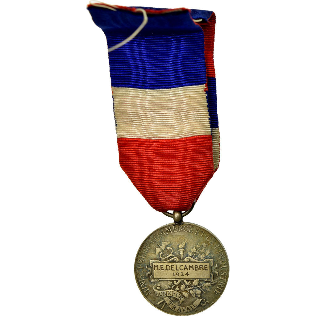 France, Médaille d'honneur du travail, Medal, 1924, Very Good Quality, Borrel