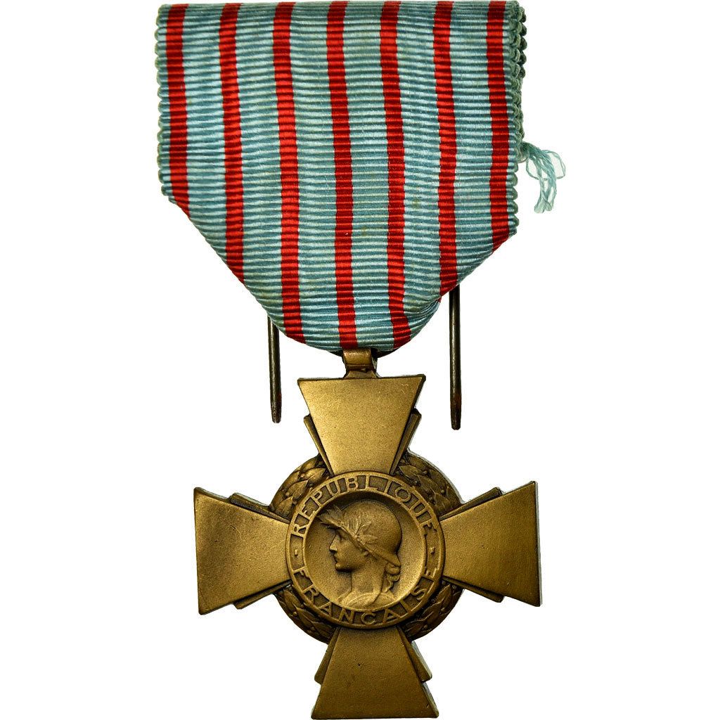 France, Croix du Combattant, Medal, Excellent Quality, Bronze, 36