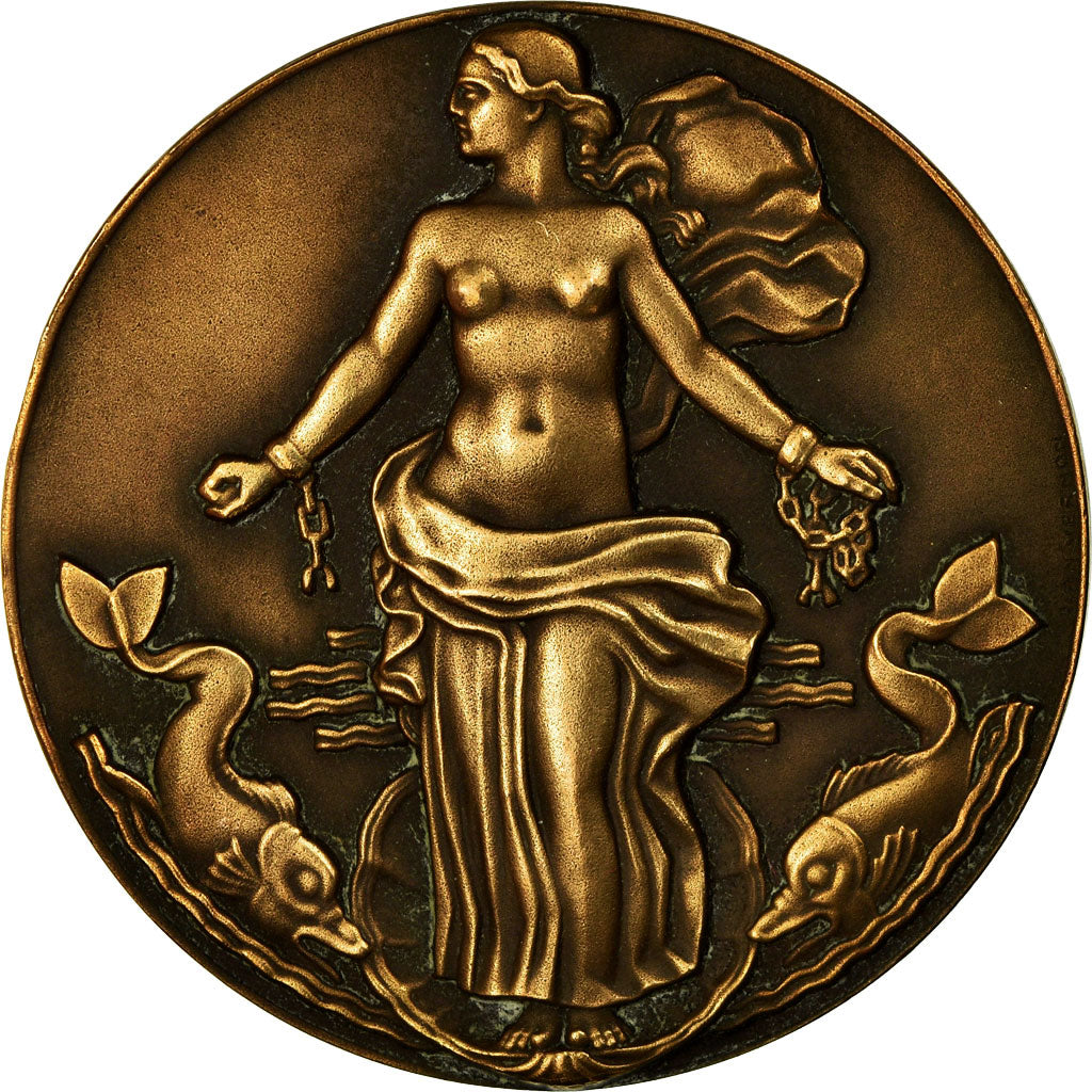 France, Medal, Compagnie Générale Transatlantique, Liberté, Vernon