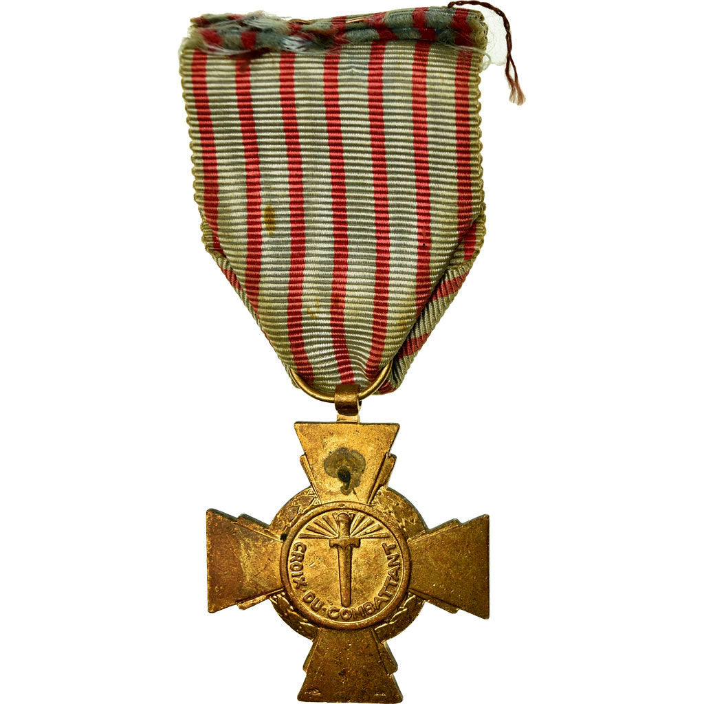 France, Croix du Combattant, Medal, Good Quality, Bronze, 36