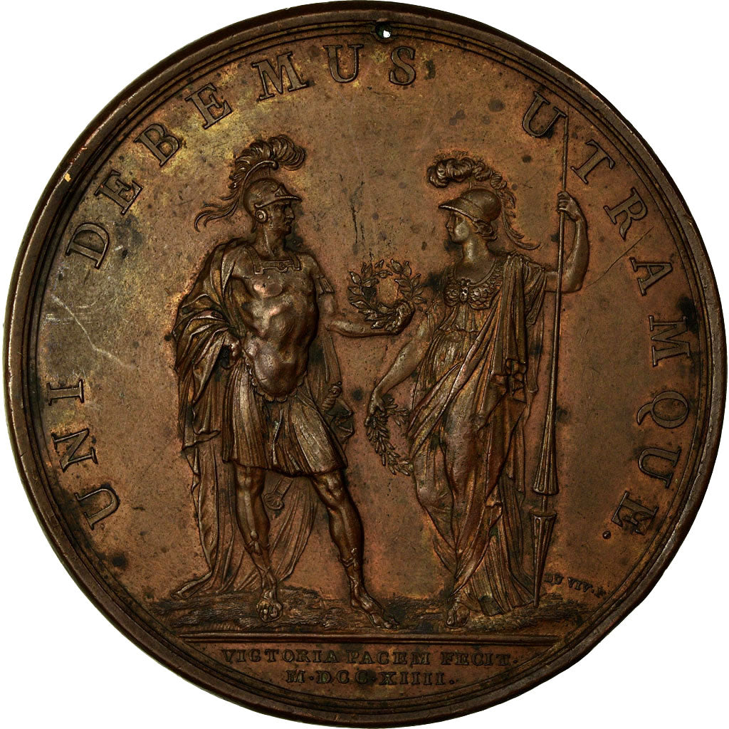 France, Medal, Renaissance, Louis Hector, Duc de Villars, 1714, Duvivier