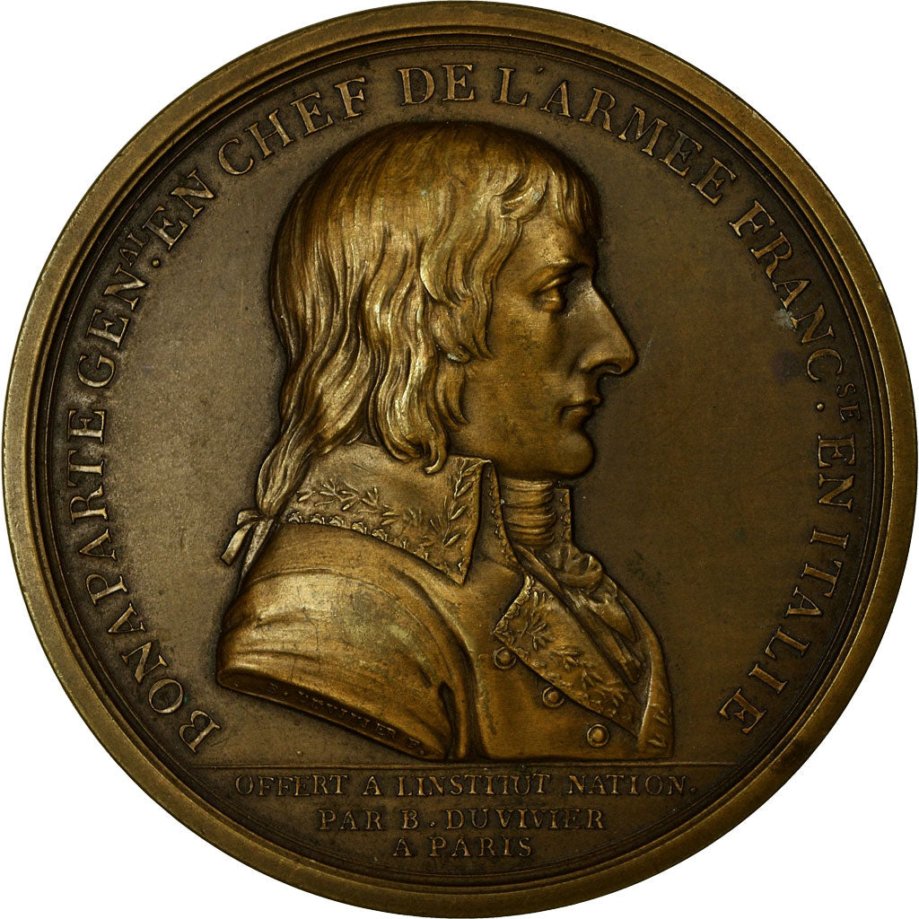 Francia, medalla, Napoléon Bonaparte, Paix de Campo Formio avec l'Autriche, AN