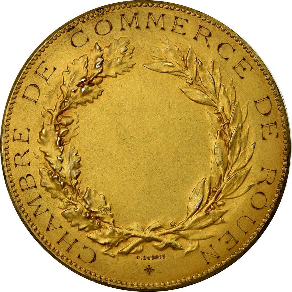 França, Medal, Chambre de Commerce de Rouen, Dupuis.D, MS(60-62), Vermeil