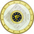 Francja, Medal, 10 ans de l'Euro, 2009, MS(65-70), Stop miedzi