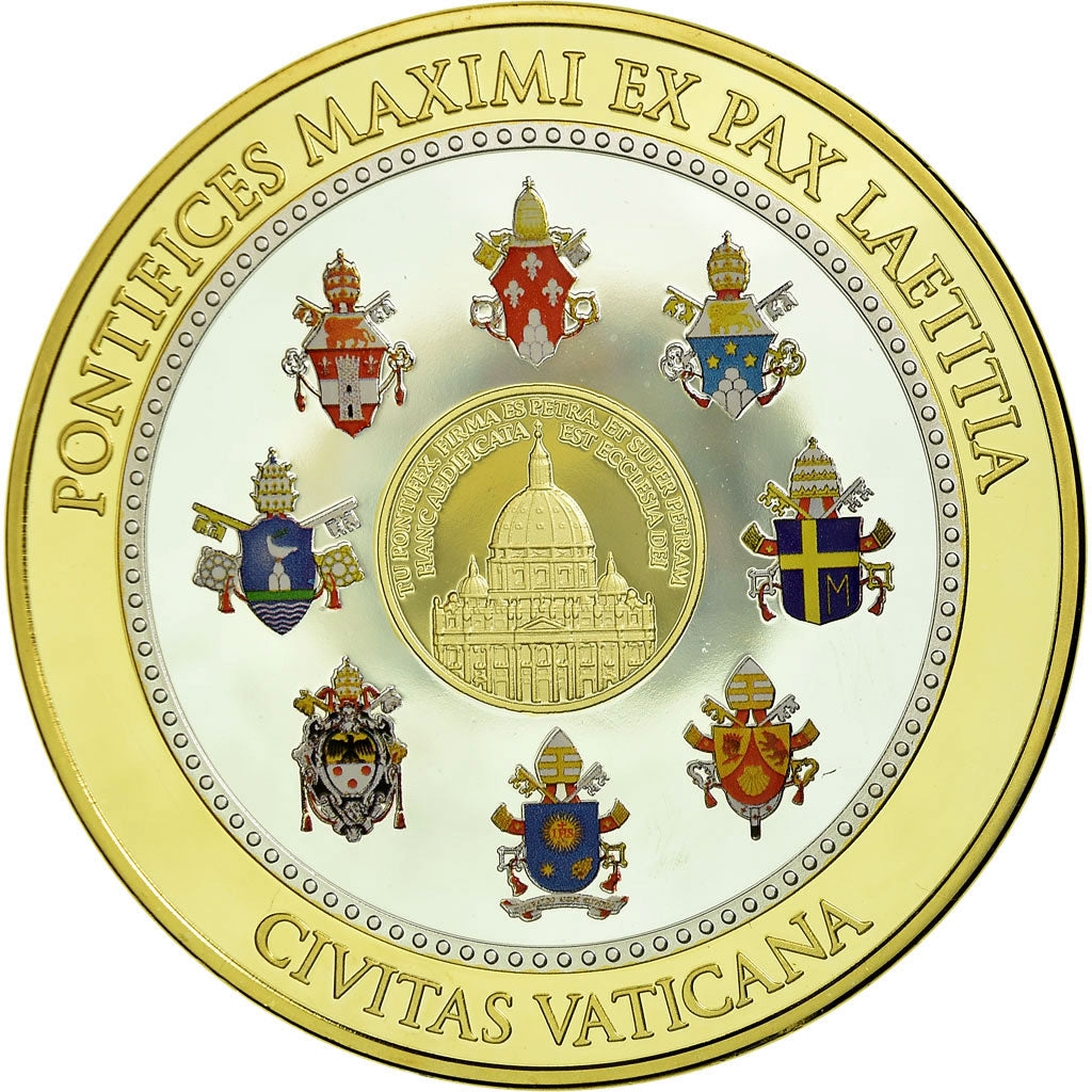 Vatikan, Medaille, Le Pape François, Religions & beliefs, 2013, STGL, Copper