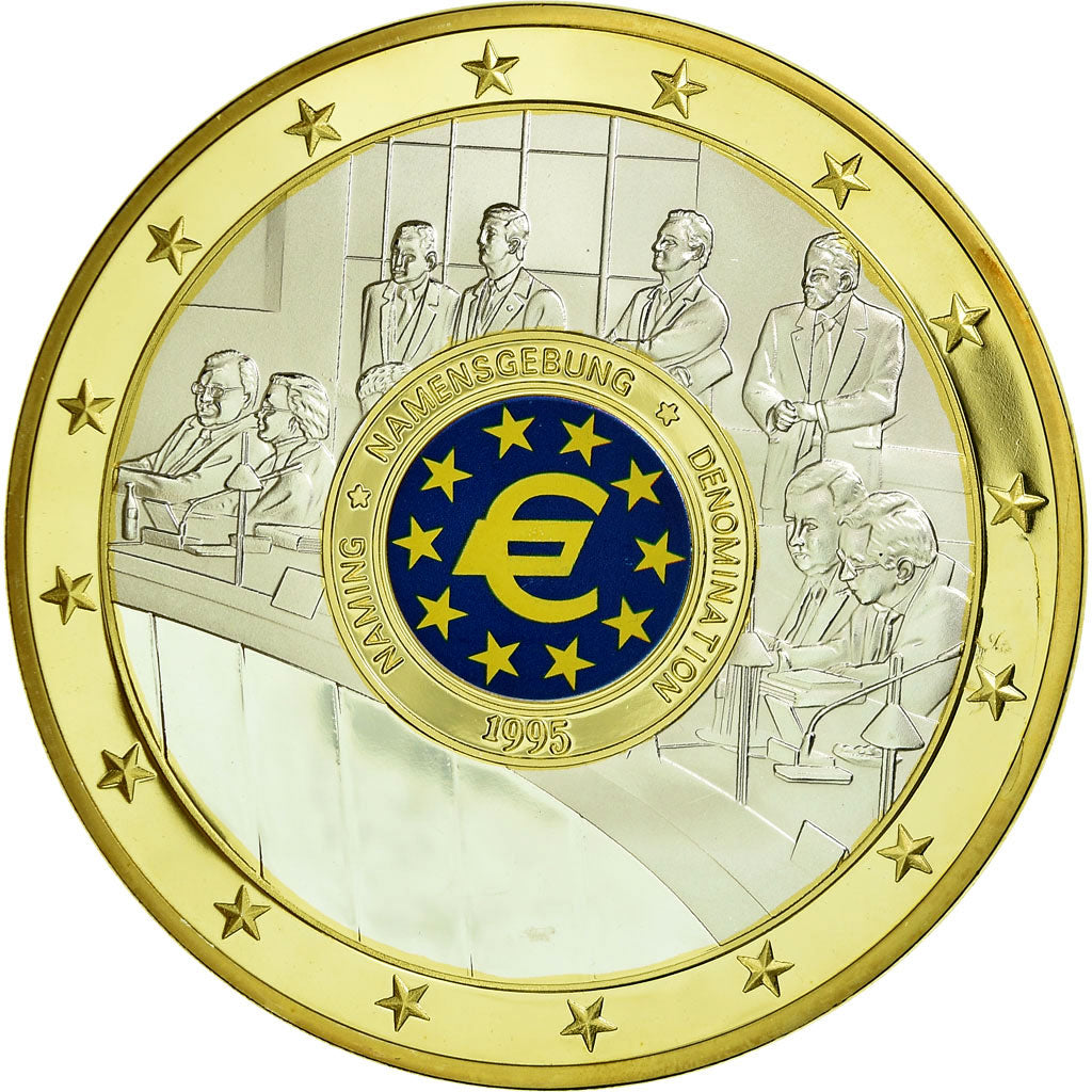 France, Medal, Géants Euro, Dénomination, 1995, MS(65-70), Copper Gilt