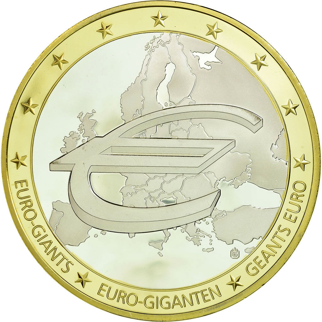 France, Medal, Géants Euro, Dénomination, 1995, MS(65-70), Copper Gilt