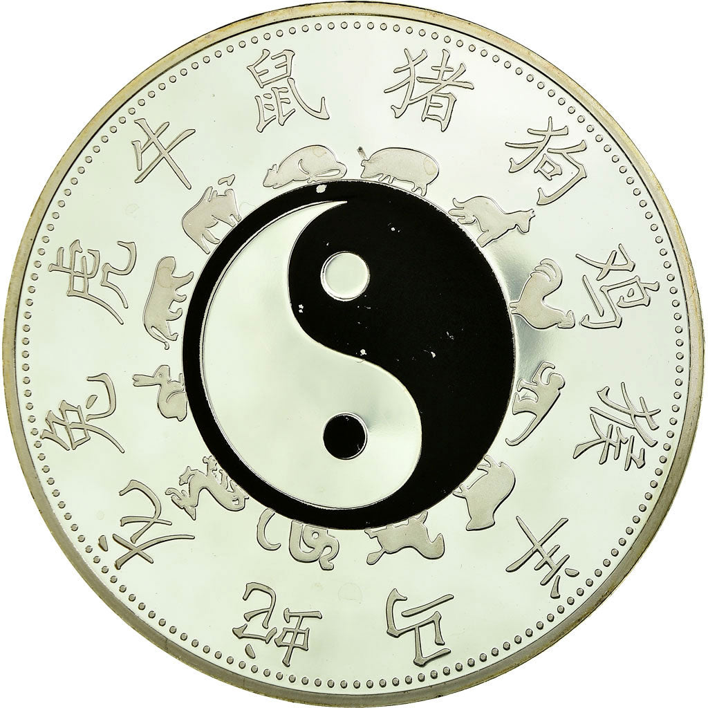 Francia, medaglia, Calendrier Chinois, Année du Serpent, FDC, Copper Plated