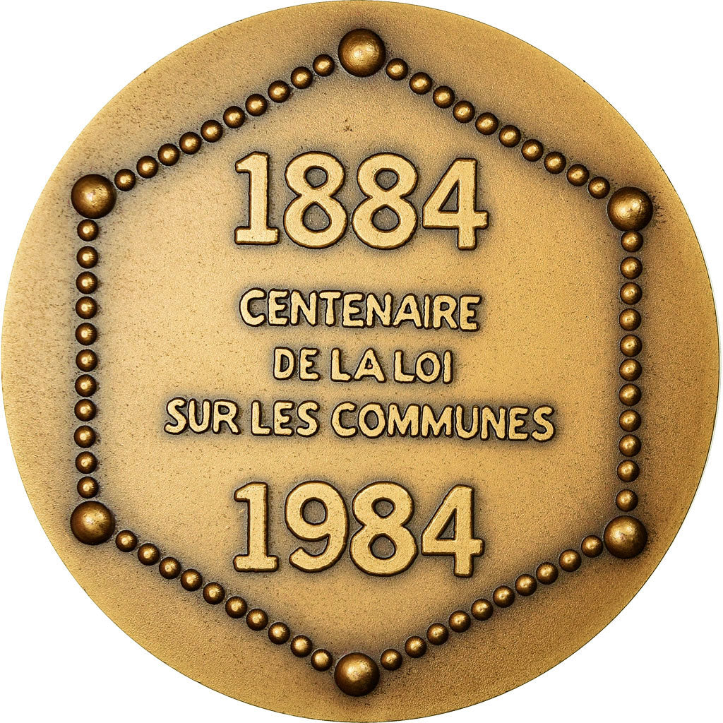France, Médaille, Association des Maires de France, 1984, Kieffer, SPL+, Bronze
