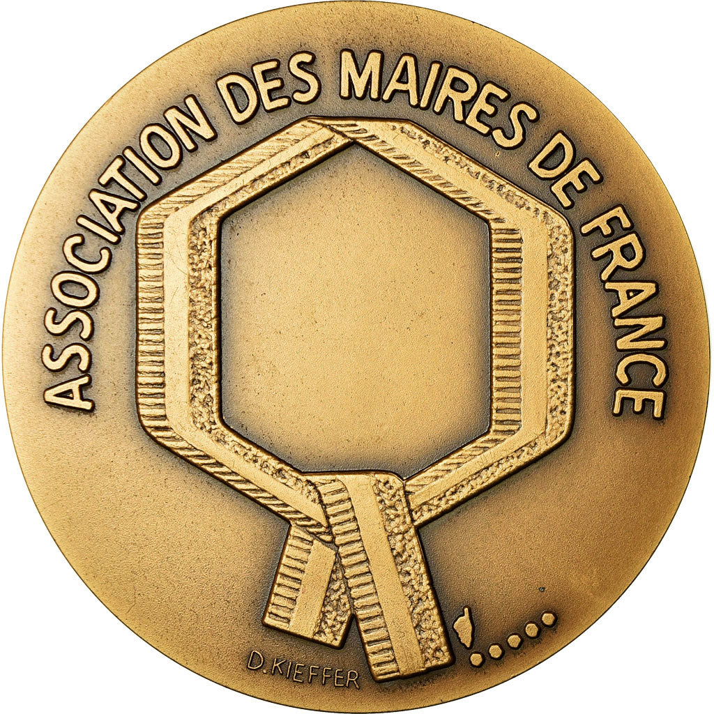 France, Médaille, Association des Maires de France, 1984, Kieffer, SPL+, Bronze