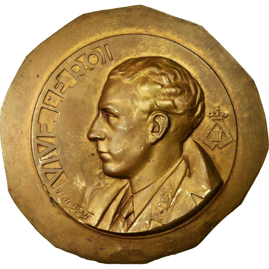 Belgium, Medal, Vive le Roi, Travail, De Soete, AU(55-58), Bronze