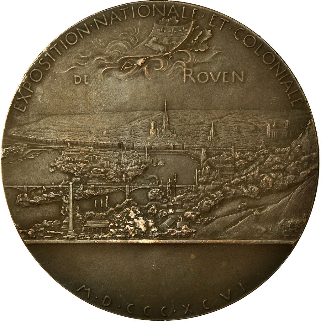 France, Medal, Exposition Nationale et Coloniale de Rouen, 1846, Roty