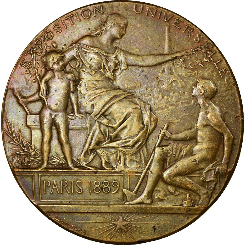 France, Médaille, Exposition universelle de Paris, 1889, Dupuis.D, TTB, Bronze