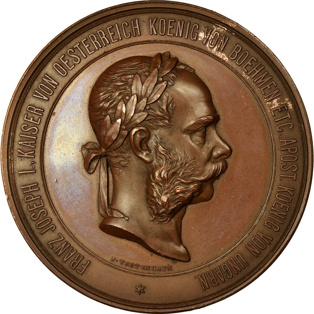 Austria, Medal, Exposition Internationale de Vienne, François Joseph Ier, 1873