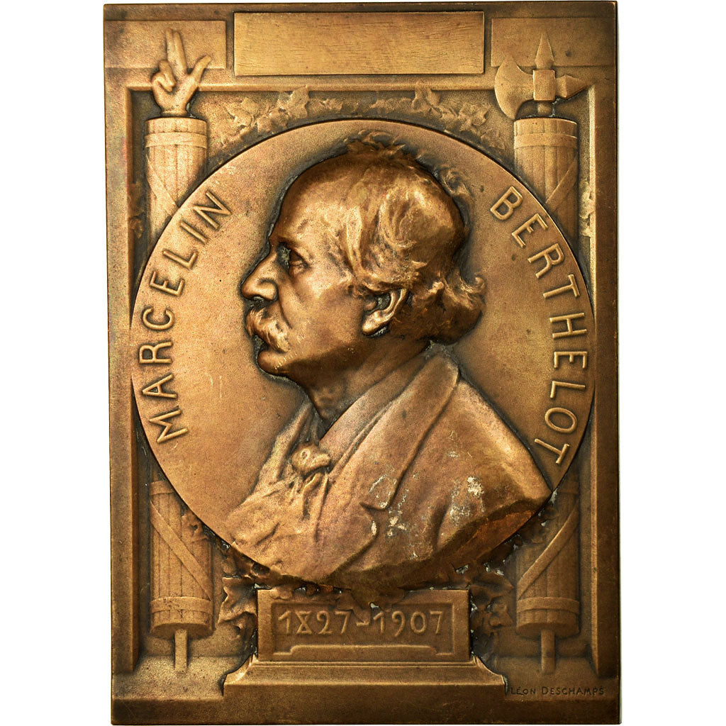 França, Medal, Obsèques Nationales de Marcelin Berthelot, 1907, Deschamps