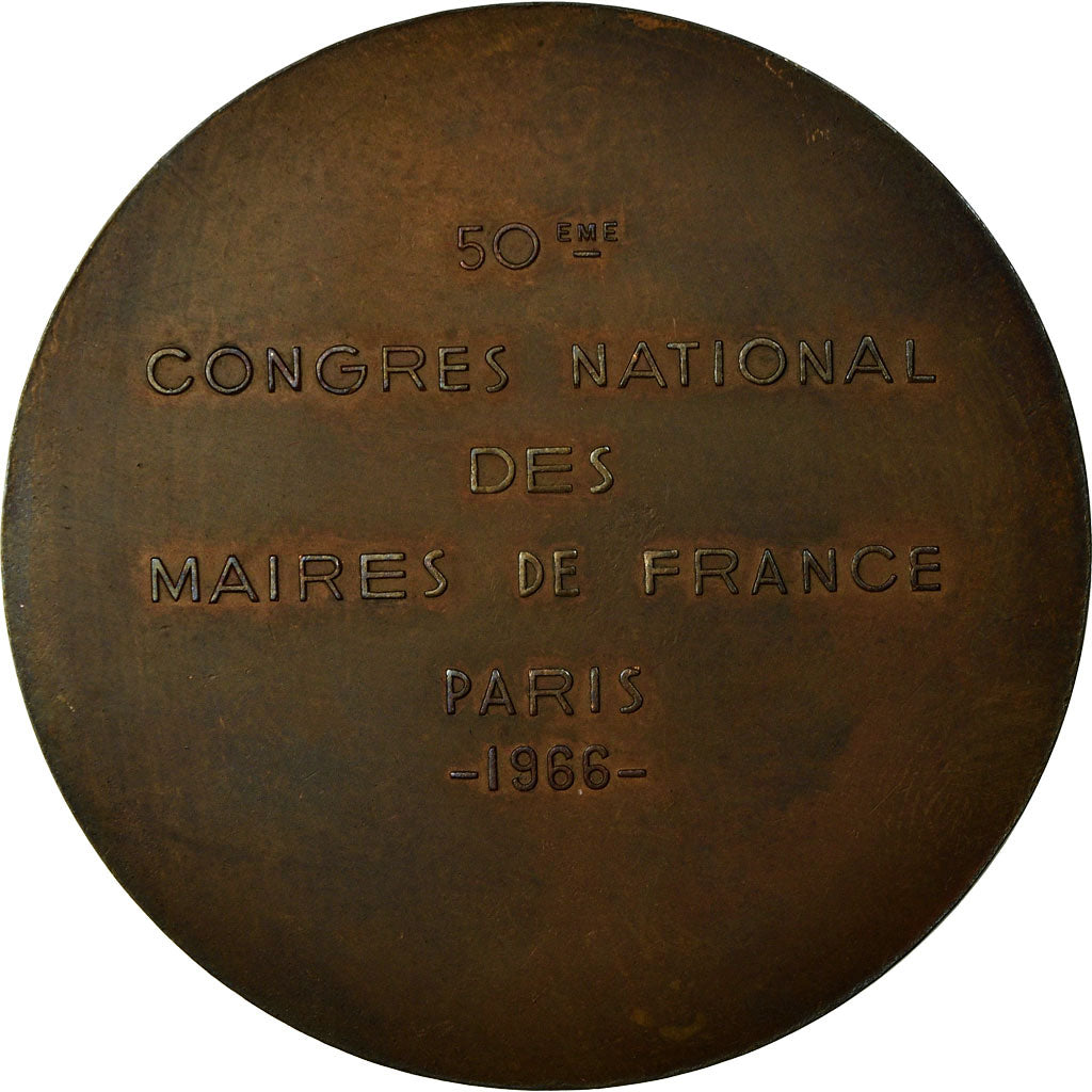 France, Médaille, 50ème Congrès National des Maires de France, Paris, 1966