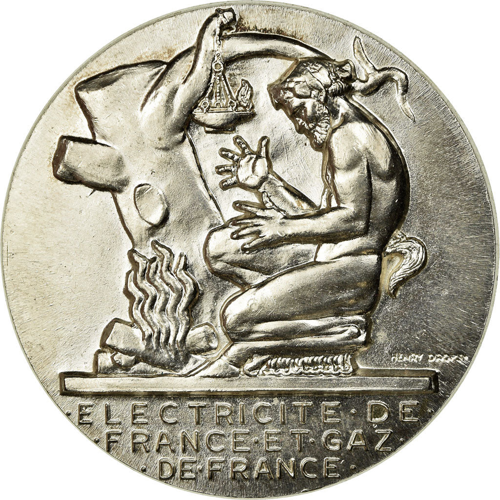 France, Medal, Électricité de France et gaz de France, Dropsy, MS(64)