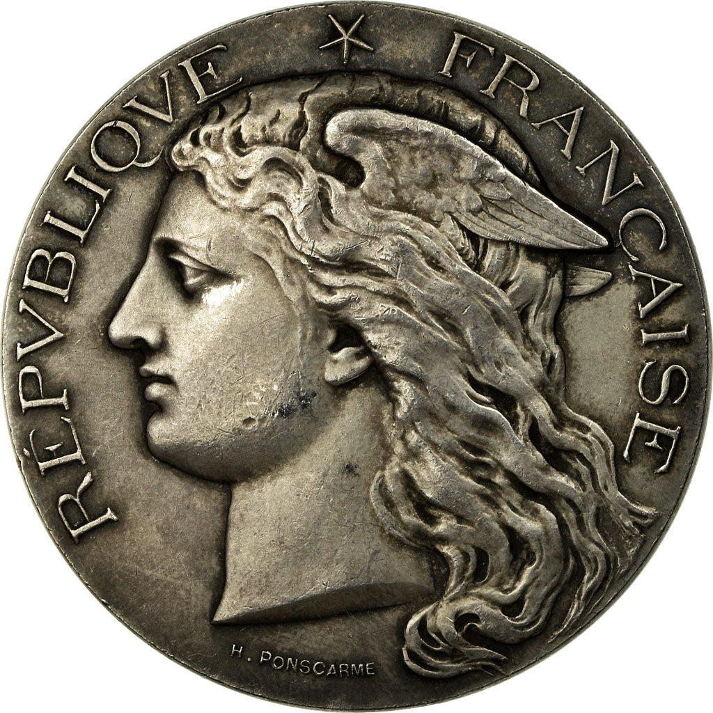 França, Medal, Concours Régional Agricole, Rennes, 1897, Ponscarme, AU(55-58)
