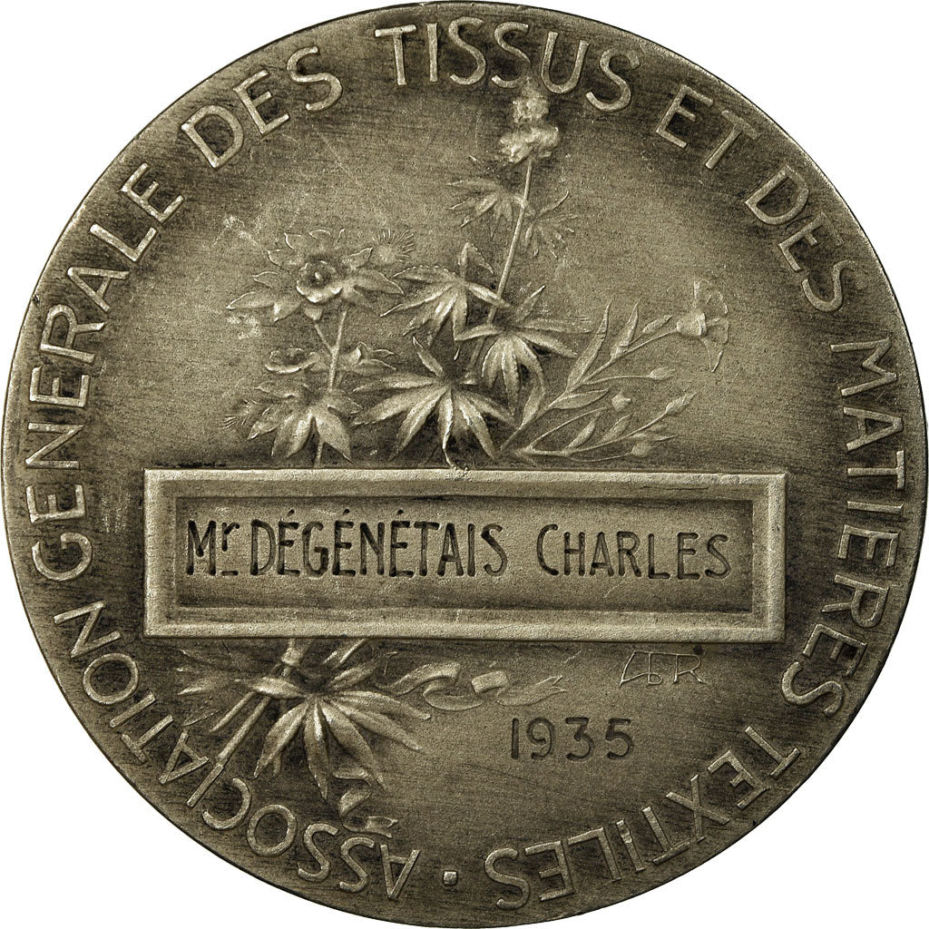 France, Medal, Association Générale des tissus et des matières textiles