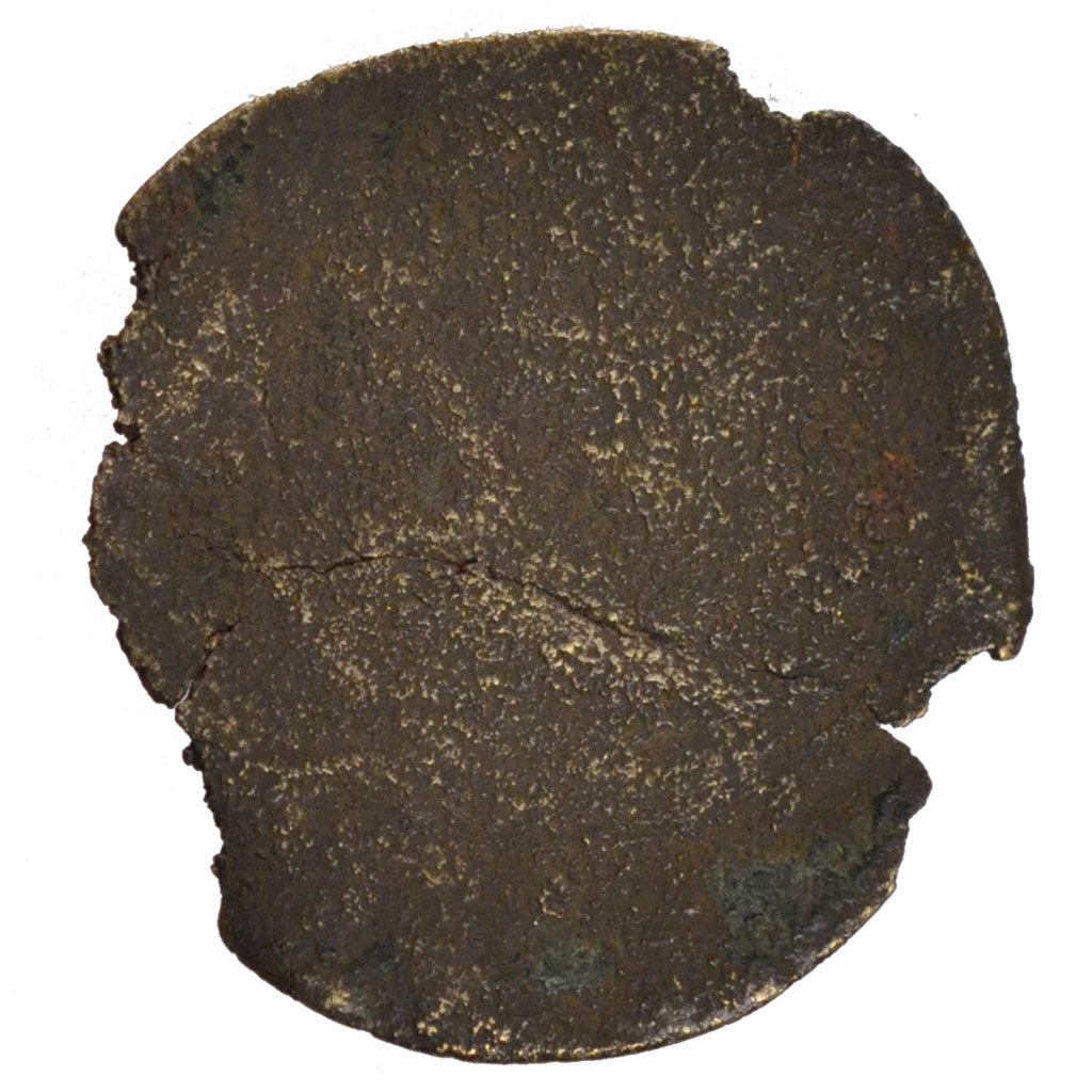 FRANCE, 10 Partards, 1595, Cambrai, VF(20-25), Bronze, 2.06