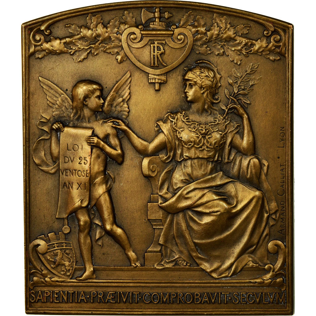 France, Medal, Comité des Notaires de la Cour d'Appel de Lyon, Calliat