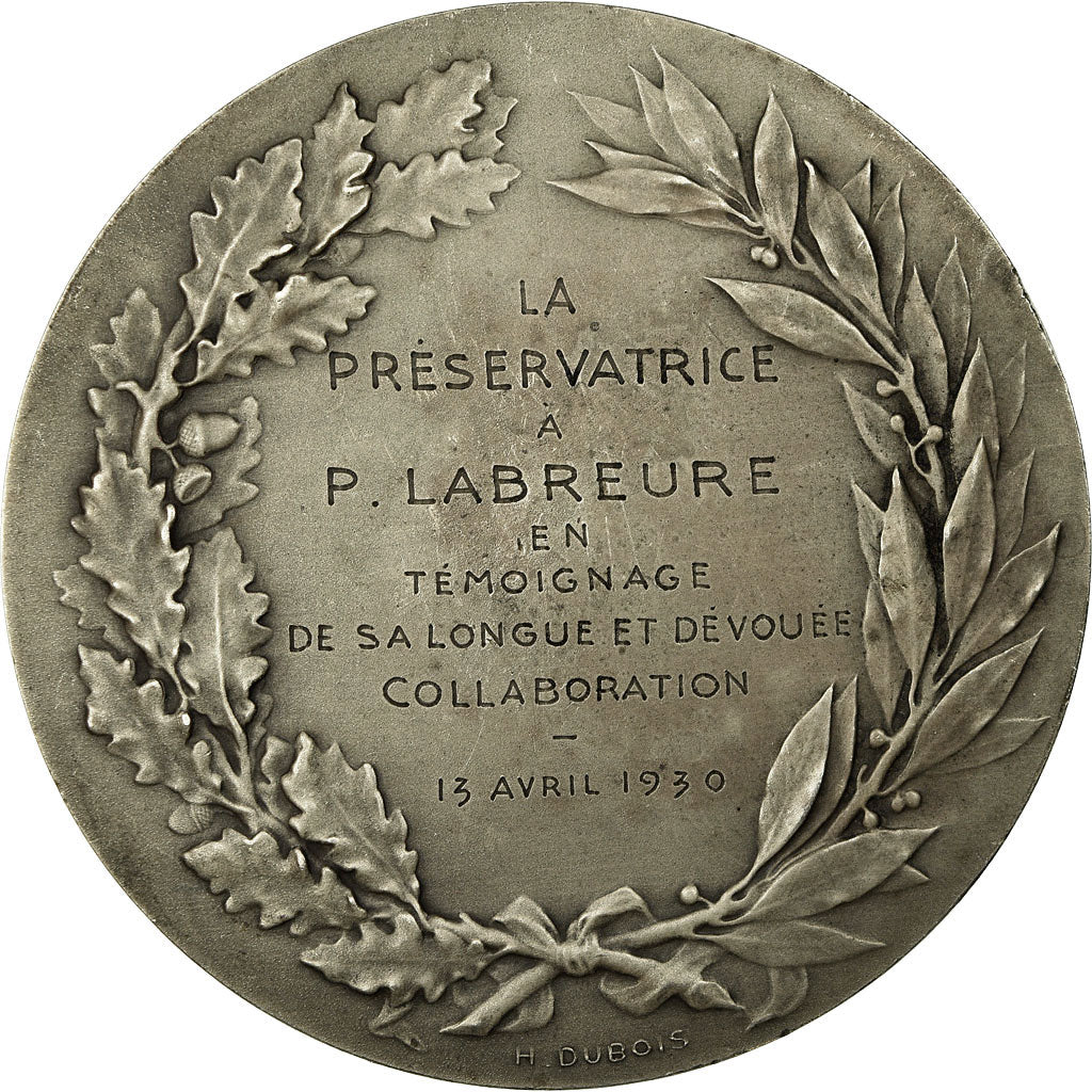 France, Médaille, Assurances La Préservatrice, Paris, 1930, De Puymaurin, SUP