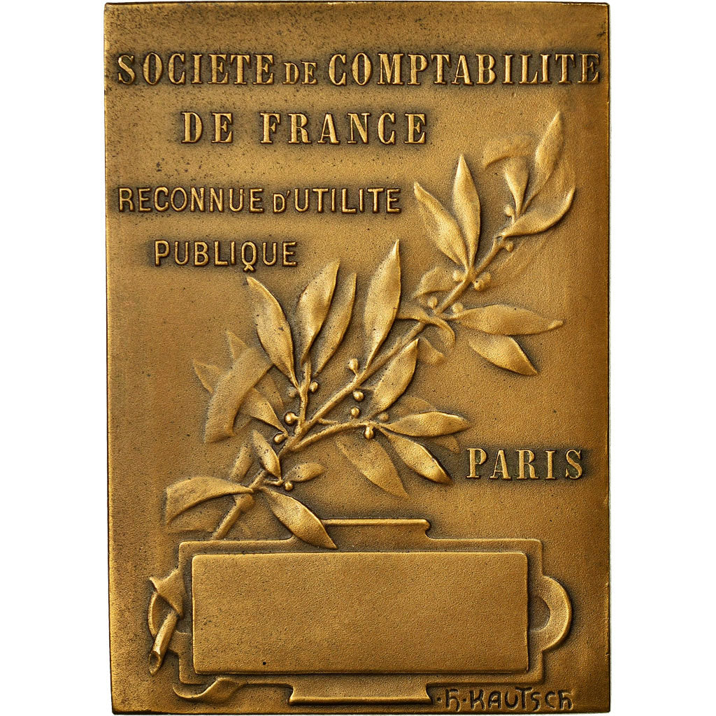 France, Medal, Société de Comptabilité de France, Paris, H. Kautsch