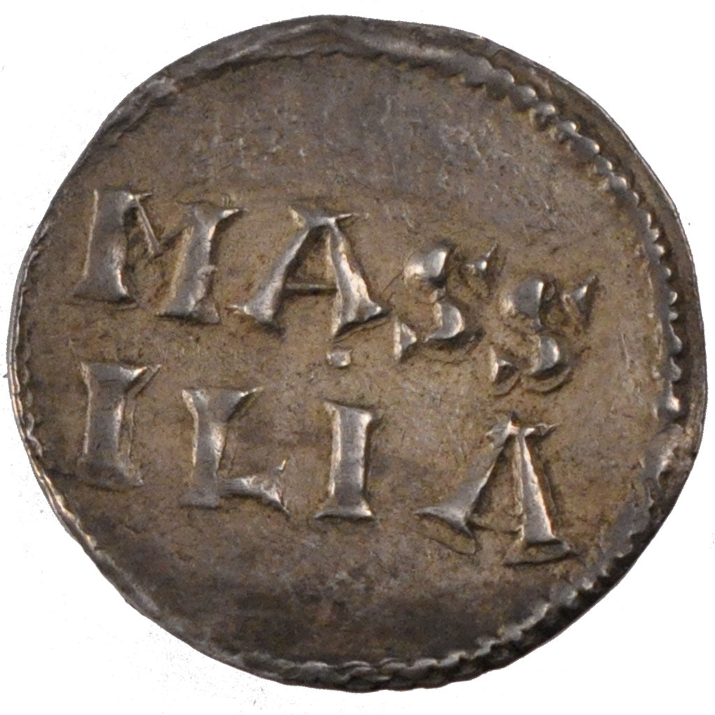 FRANCE, Denarius, Marseille, AU(55-58), Silver, Nouchy #28, 1.74