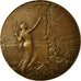 France, Medal, Art Nouveau, Journal Le Matin, 1904, Riberon, AU(55-58), Bronze