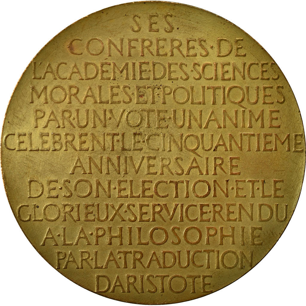 France, Medal, Barthélémy Saint-Hilaire, Académie des Sciences, Chaplain