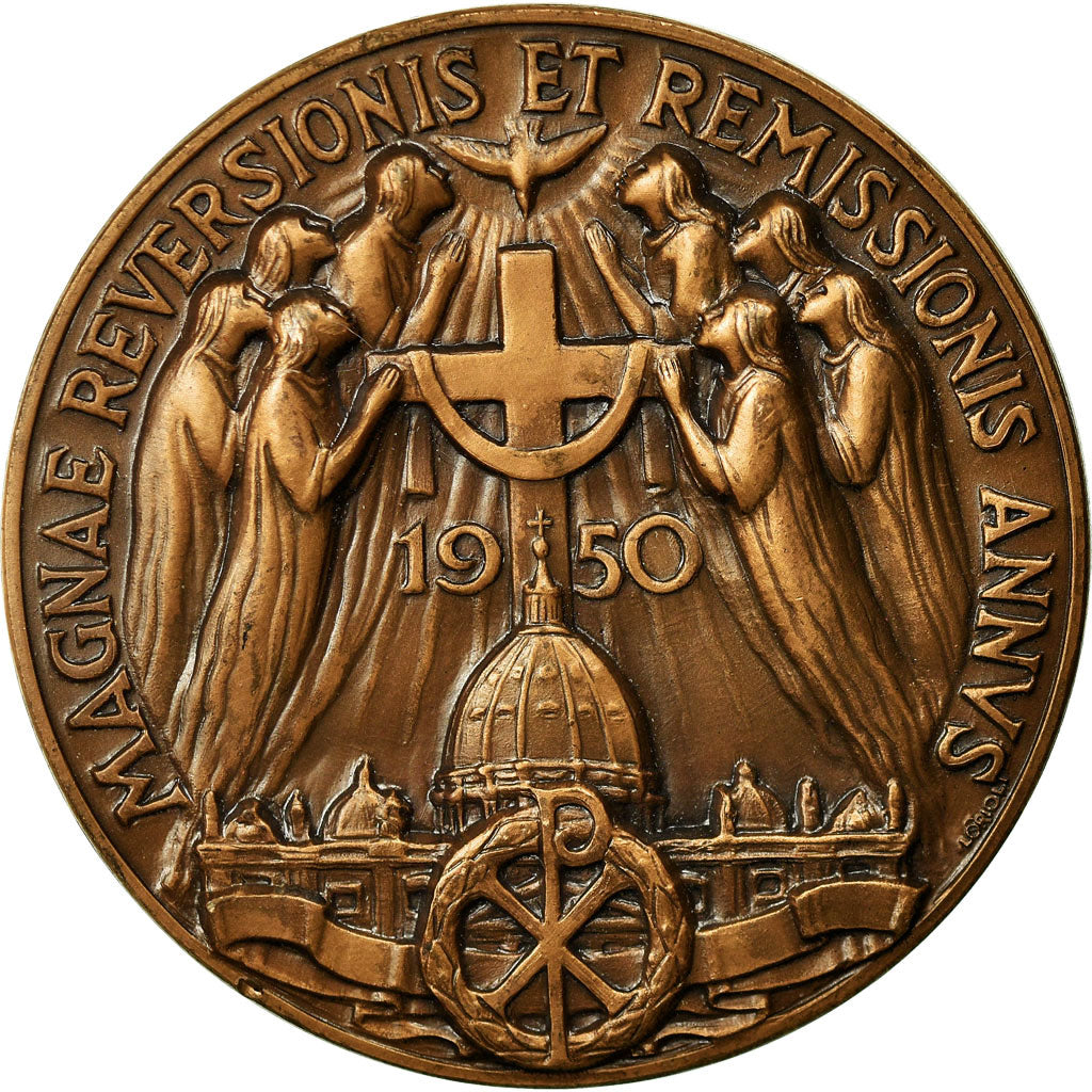 Vatican, Medal, Le Pape Pie XII, 1950, Morbiducci, MS(63), Bronze