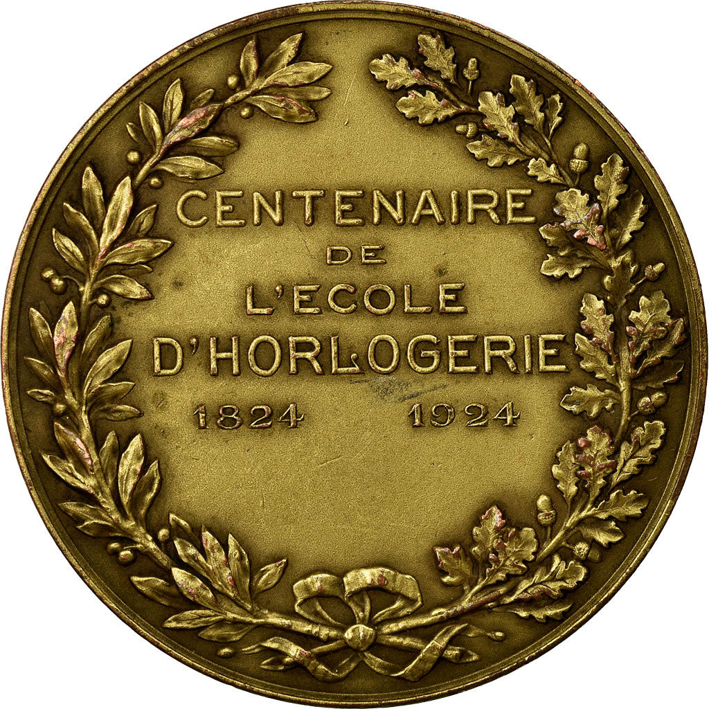 Switzerland, Medal, Centenaire de l'Ecole d'Horlogerie, Genève, 1924, Bovy