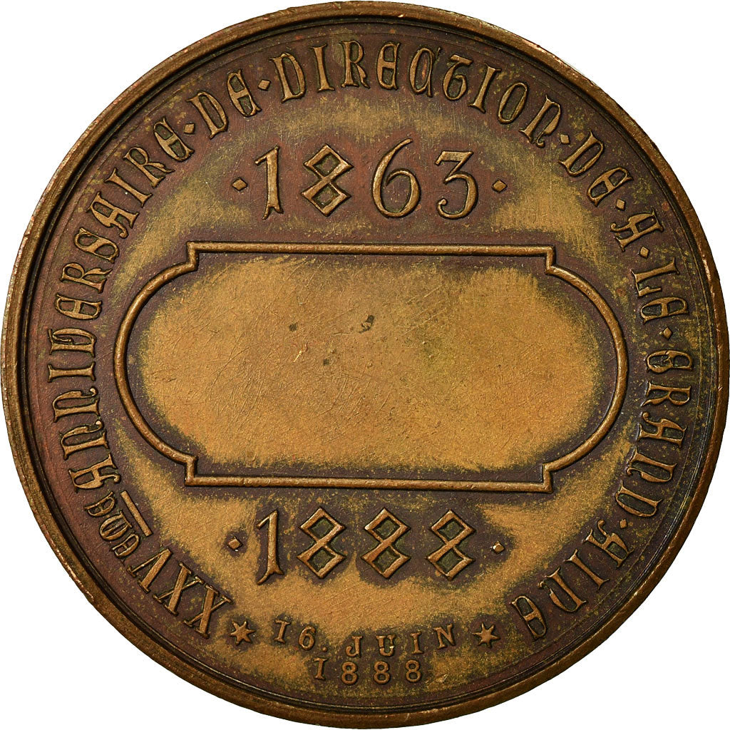 France, Medal, Distillerie de la Bénédictine, Abbaye de Fécamp, 1888