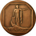 France, Medal, Compagnies d'Assurances, Le Nord, 1945, AU(55-58), Bronze