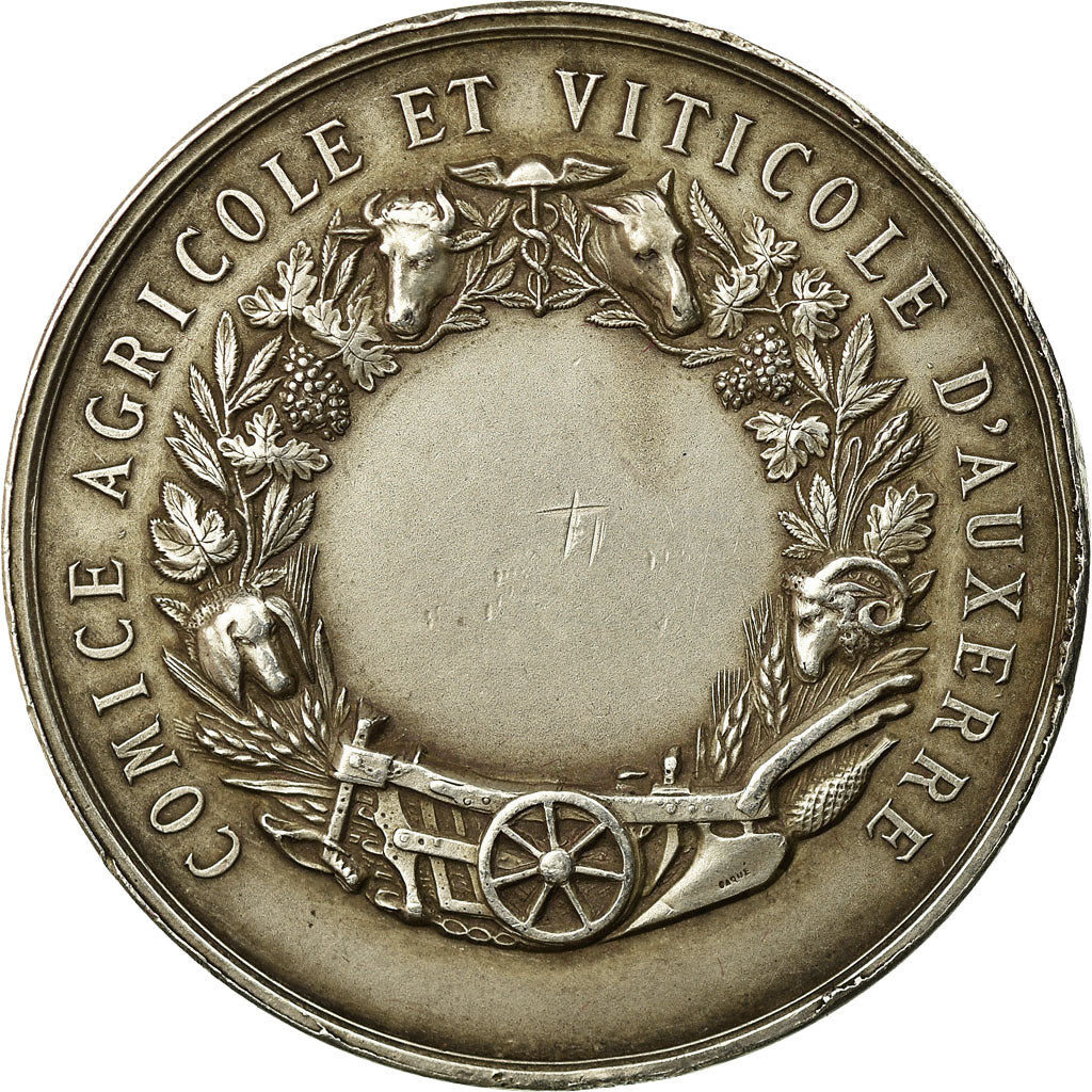 France, Medal, Comice Agricole et Viticole d'Auxerre, Lagrange, AU(55-58)