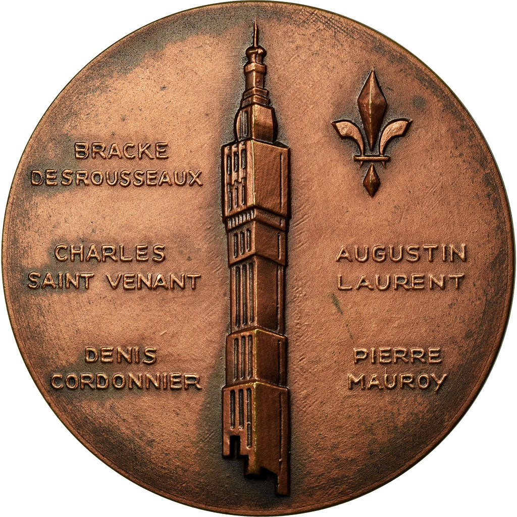 France, Medal, Roger Salengro, Maire de Lille, 1936, Brimeur, AU(55-58), Bronze