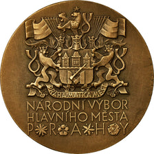Czechoslovakia, Medal, Narodni Vybor Hlavniho Mesta, Prahy, 1976, Kolarsky