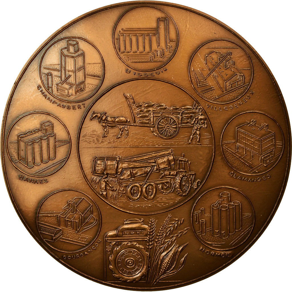 France, Medal, Société Coopérative Mutuelle Agricole Marnaise, Coligny, 1984
