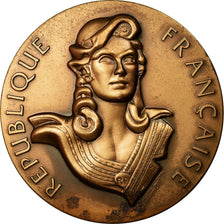 France, Medal, Marianne, République Française, Chavanon, AU(50-53), Bronze