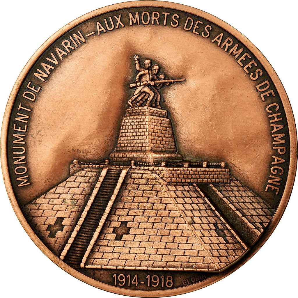 France, Médaille, Monument de Navarin aux Morts des Armées de Champagne, SUP
