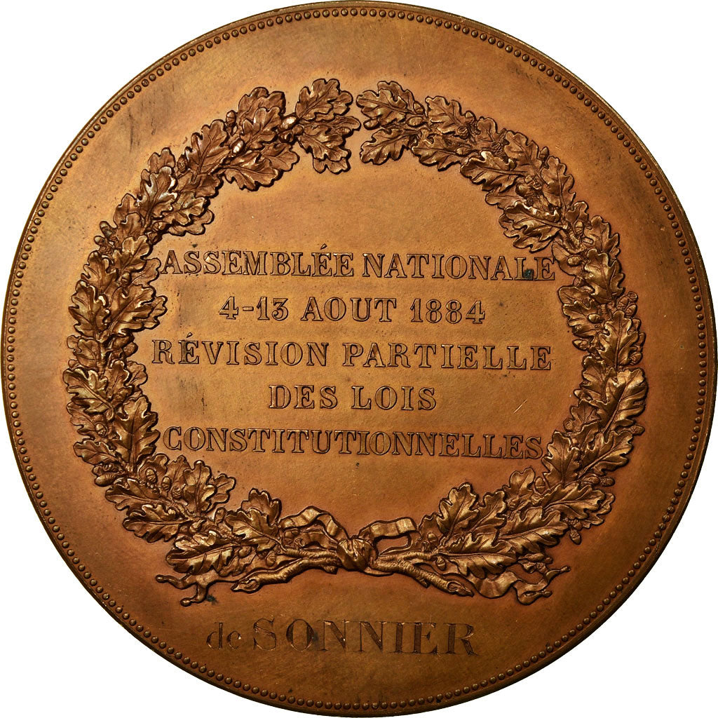 Frankreich, Medaille, Assemblée Nationale, Révision Partielle des Lois, 1884