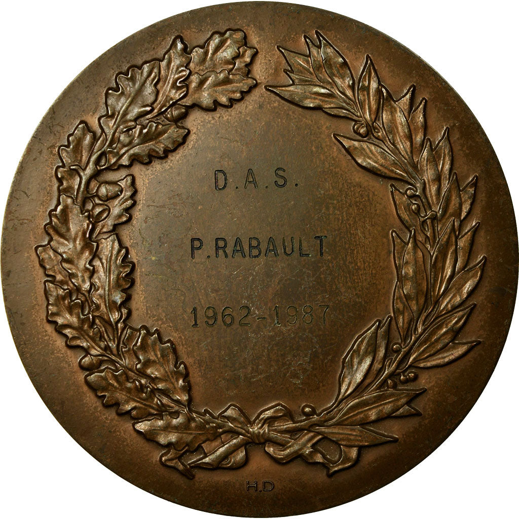 Frankreich, Medaille, D.A.S, P.Rabault, 1987, Brenet, SS, Bronze