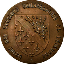 France, Medal, Union des Sections Philatéliques de l'Essonne, 1973, AU(50-53)