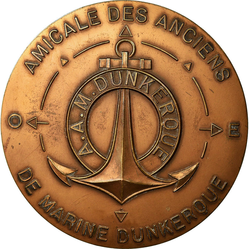 France, Médaille, Amicale des Anciens de la Marine de Dunkerque, TTB+, Bronze