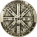 France, Medal, Eurotunnel, 1989, MS(63), Silvered bronze