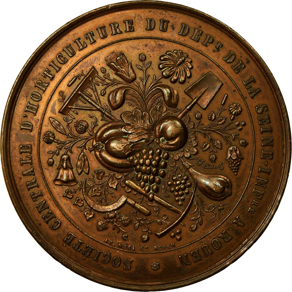 France, Medal, Société d'Horticulture de la Seine Inférieure, Rouen, 1893