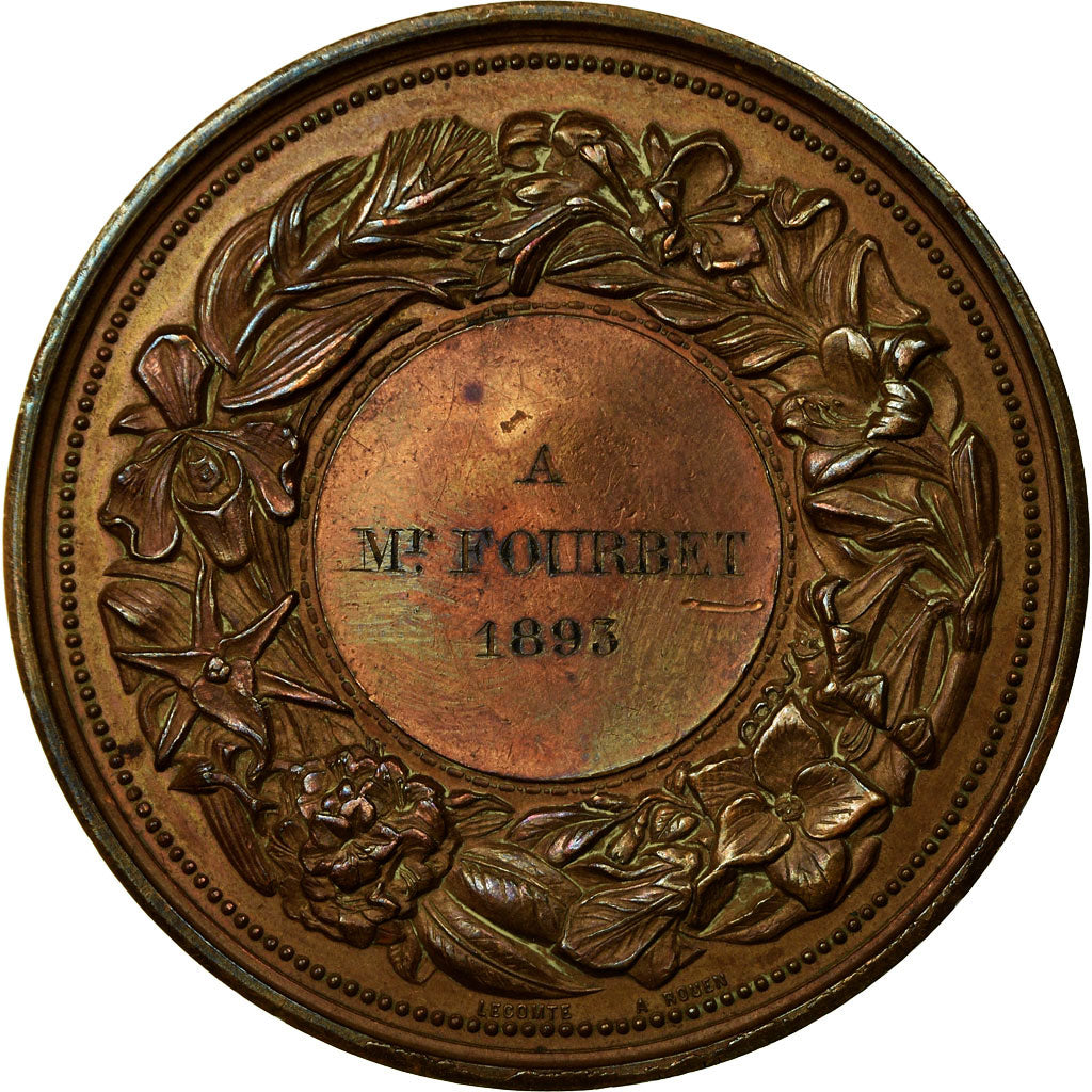 France, Medal, Société d'Horticulture de la Seine Inférieure, Rouen, 1893