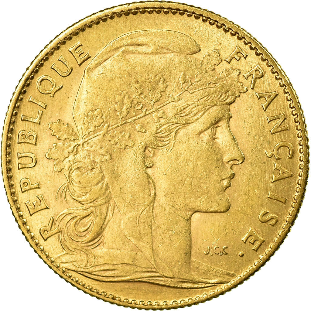 Coin, France, Marianne, 10 Francs, 1906, Paris, AU(50-53), Gold, KM:846