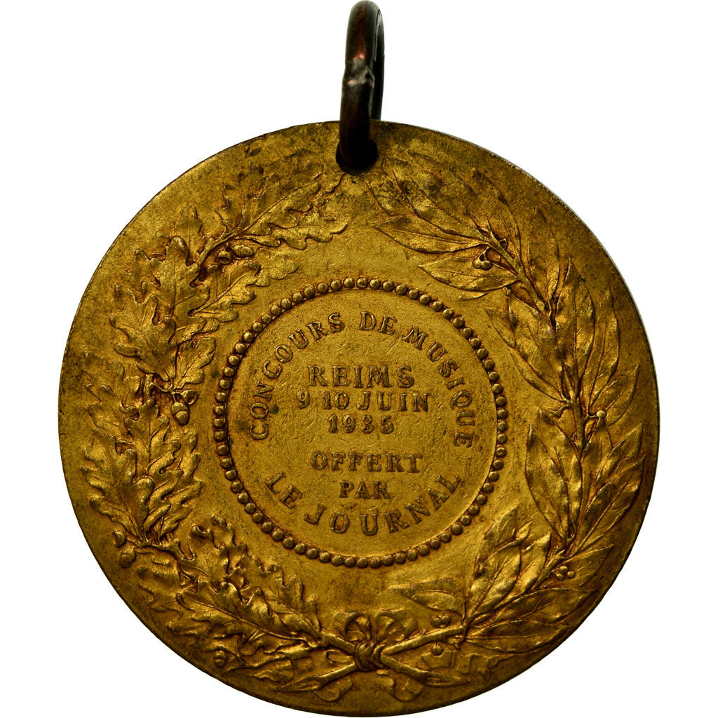 France, Medal, Concours de Musique, Offert par Le Journal, Reims, 1935